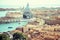 Aerial view of Venice, Basilica Santa Maria della Salute