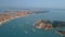 Aerial view of Venice Italy