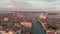 Aerial view of Venice, Italy. Basilica di Santa Maria della Salute, Grand Canal. Venice skyline. Panorama of Venice