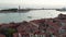 Aerial View of Venice Italy with Grand Canal, Rooftops of Buildings and Boats