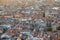 Aerial view of Venice roofs, city and buildings in Italy