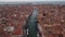 Aerial view of Venice. St Mark\'s Square - landscape panorama from above. Piazza San Marco with Basilica and