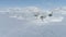 Aerial view of Vernadsky station in Antarctica peninsula.