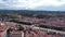 Aerial View of Verona, Italy Old Town Buildings and and Bridge Above Adige River