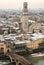 Aerial view of Verona with Snow - Italy