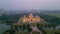 Aerial view of Victoria Memorial is a large marble monument on the Maidan in Central Kolkata