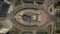 Aerial view of Victory square \'Ploschad Pobedy\' in Saint-Petersburg