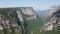 Aerial view of Vikos gorge and Pindus Mountains, Zagori, Epirus, Greece