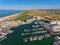 Aerial view of Vilamoura marina.