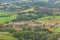 Aerial view of the village of Ainhoa