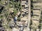 Aerial view of the village Dana and its surroundings at the edge of the Biosphere Reserve of Dana in Jordan