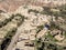 Aerial view of the village Dana and its surroundings at the edge of the Biosphere Reserve of Dana in Jordan