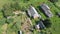 Aerial view of village estate near the Pereslavl-Zalessky city,