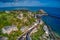 Aerial View of the Village of Gorey in Jersey