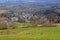 Aerial view on the village of Harze, Liege, Belgium