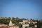 Aerial view on village of Piran on adriatic coastline, slovenia