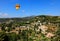 Aerial view from the village of Saint-Paul France