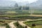 Aerial view of villages in Punakha, Bhutan