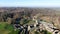 Aerial view of Villers Abbey ruins during winter season and sunny day