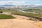 Aerial view of vineyards in Awatere valley in New Zealand