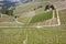 Aerial view of the vineyards of Barbaresco, Piedmont.