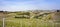 Aerial view of the vineyards of Langhe, Piedmont.