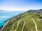 Aerial view of Vineyards in Lavaux region - Terrasses de Lavaux