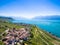 Aerial view of Vineyards in Lavaux region - Terrasses de Lavaux