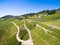 Aerial view of Vineyards in Lavaux region - Terrasses de Lavaux