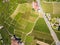 Aerial view of Vineyards in Lavaux region - Terrasses de Lavaux