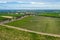 Aerial view of vineyards at McLaren Vale in Australia