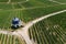 Aerial view of vineyards in the Rheingau