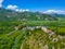 Aerial view of Virpazar village in Montenegro