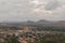 Aerial View of Virupaksha or Pampapati temple and Whole Hampi, Karnataka, India