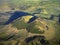 Aerial view of a volcanic cinder cone - Hawaii - USA