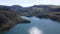 Aerial view of volcanic Lake Tarawera