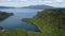 Aerial view of volcanic Lake Tarawera