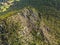 Aerial view of volcanic peak Mt Cooroora on near Pomona, Australia