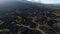 Aerial view of volcanic rocky landscape in Bali