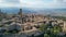 Aerial view of Volterra, a medieval city of Tuscany