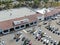 Aerial view of Vons upermarket chain owned by Albertsons