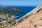 Aerial view of Vulcano, Aeolian Islands near Sicily, Italy