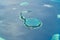 Aerial view of Waldorf Astoria Maldives Ithaafushi, Maldives with beaches Maldive Atoll