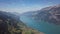 Aerial view of Walensee lake, Switzerland.