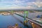 Aerial View of Walt Whitman Bridge Philadelphia