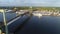 Aerial View of Walt Whitman Bridge Philadelphia New Jersey