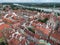 Aerial view at Warsaw Old Town