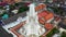 Aerial view of Wat Mahathat Worawihan, temple in Phetchaburi, Thailand