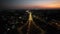 Aerial view of Wat Nong Waeng, also known as Phra Mahathat Kaen Nakhon, in Khon Kaen, Thailand