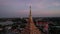 Aerial view of Wat Nong Waeng, also known as Phra Mahathat Kaen Nakhon, in Khon Kaen, Thailand